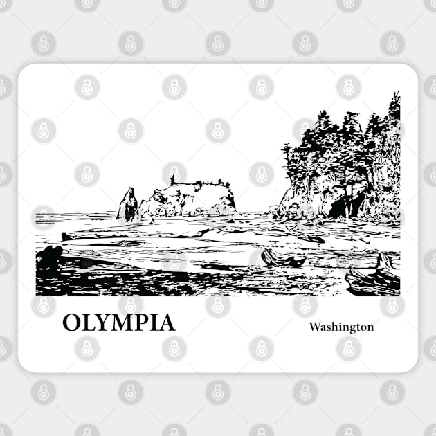 Olympia Washington Magnet by Lakeric